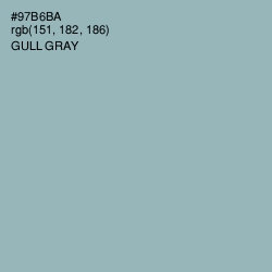 #97B6BA - Gull Gray Color Image